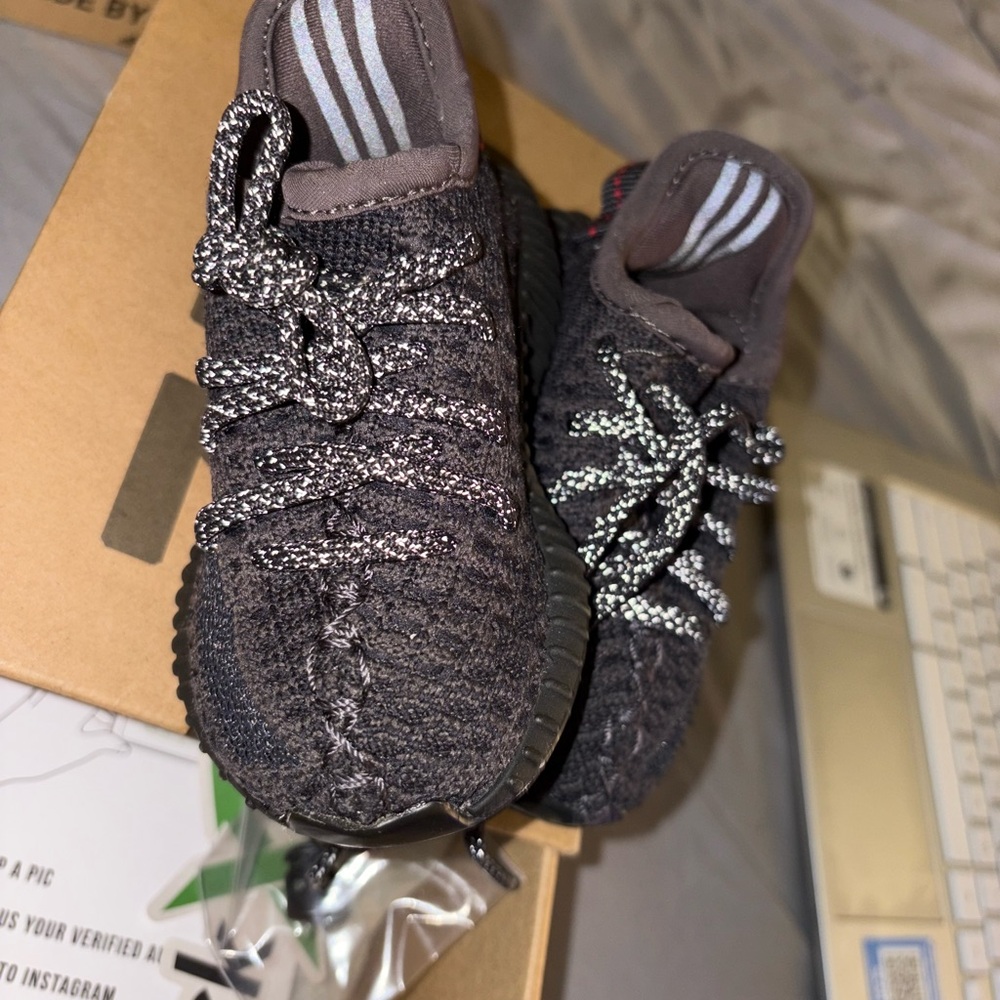 Yeezy Kids Sneakers in Black and Gray